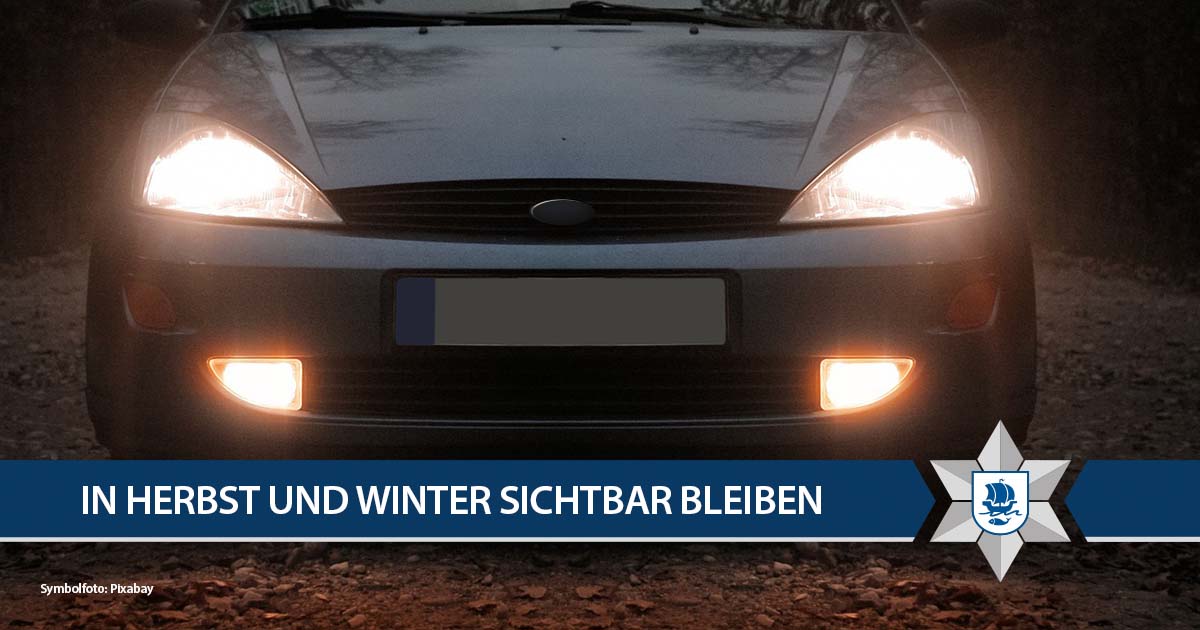 Sichtbarkeit erhöht Sicherheit: Licht einschalten bei Dämmerung und  Dunkelheit - Ortspolizeibehörde Bremerhaven